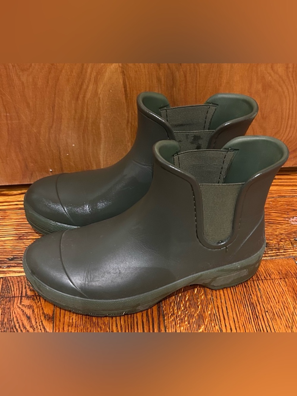 Dansko Karmel Waterproof Ankle Rain Boots - Olive Green